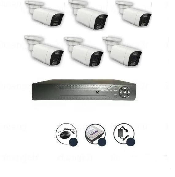 پک 8 دوربین مداربسته 5MP تحت شبکه IP