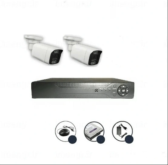 پک 2 دوربین مداربسته 5MP تحت شبکه IP HIGH VISION 