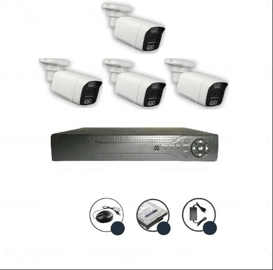 پک 4 دوربین مداربسته 5MP تحت شبکه IP