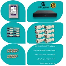 پک دوربین مداربسته 5MP دید در شب رنگی HIGH VISION