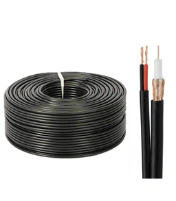 کابل ترکیبی دوربین مداربسته RG59 طول 100 متری 
