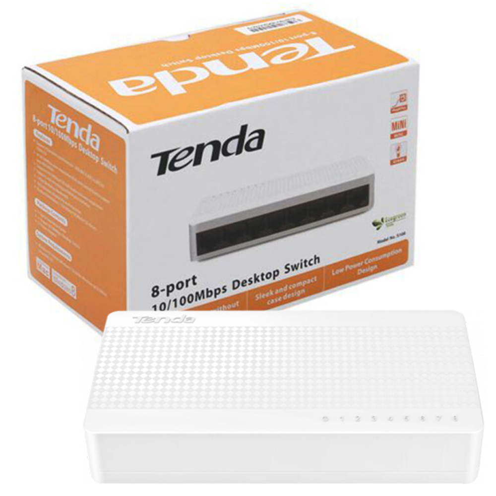 سوئیچ 8 پورت Tenda 10/100