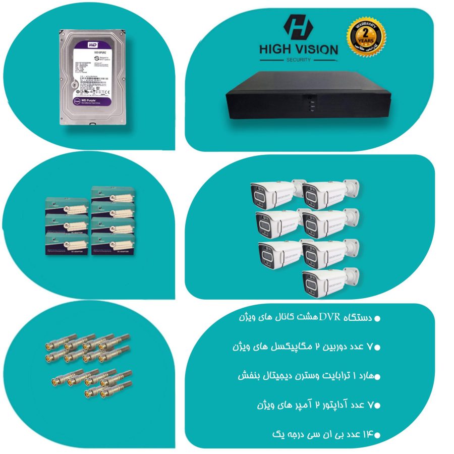 پک 7 دوربینه فول اچ دی HIGH VISION