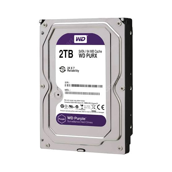 هارد اینترنال وسترن دیجیتال بنفش 2TB (شرکتی)