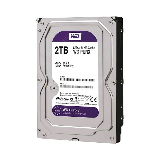هارد اینترنال وسترن دیجیتال بنفش 2TB (شرکتی)