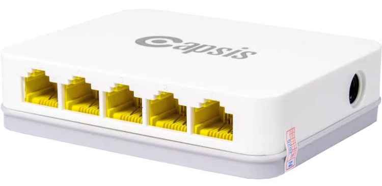 سوییچ شبکه 5 پورت CAPSIS 10/100