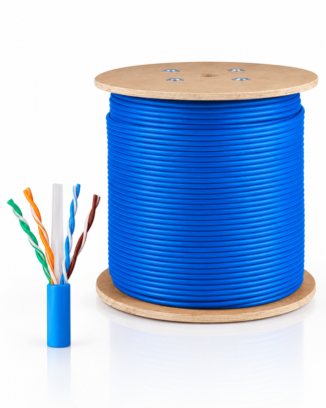 کابل شبکه CAT6 UTP - متراژ 305 (مس - آلیاژ)