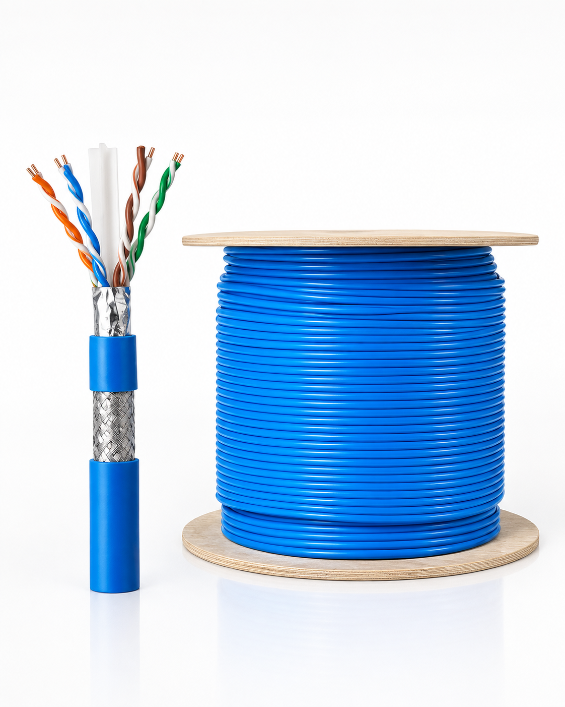 کابل شبکه CAT6 SFTP - متراژ 305(مس - آلیاژ)