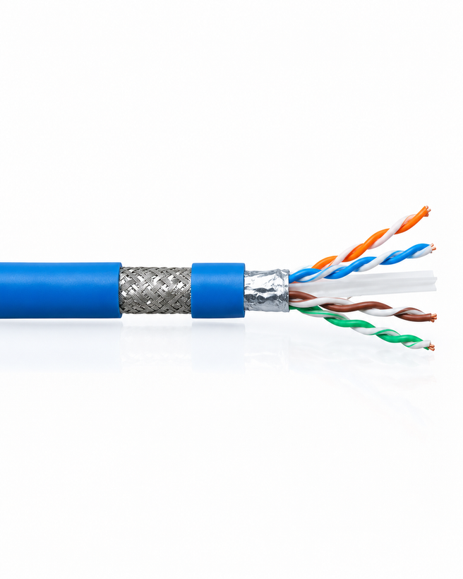 کابل شبکه CAT6 SFTP - متراژ 305(مس - آلیاژ)