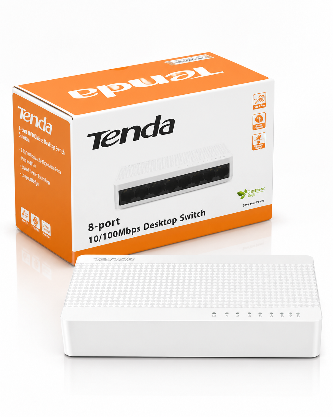 سوئیچ 8 پورت Tenda 10/100
