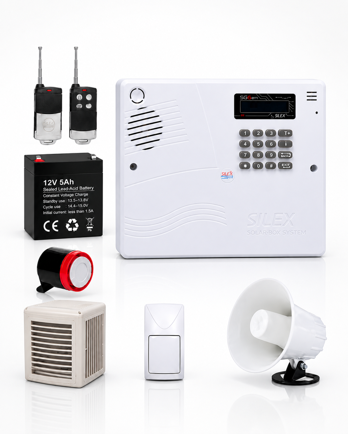 پک یک چشمی دزدگیر سیم کارتی سایلکس مدل SG8 LIGHT