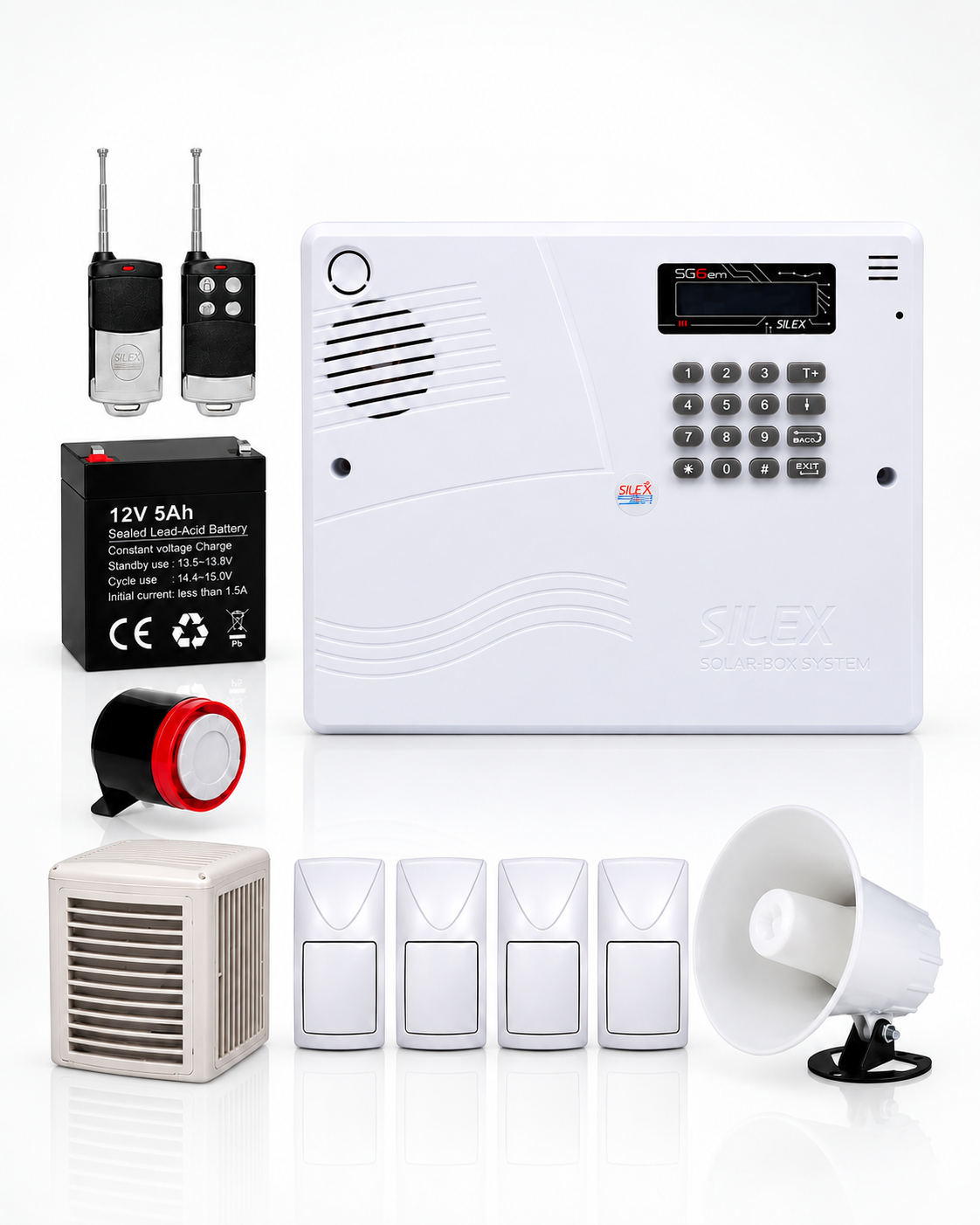 پک چهار چشمی دزدگیر سیم کارتی سایلکس مدل SG8 LIGHT